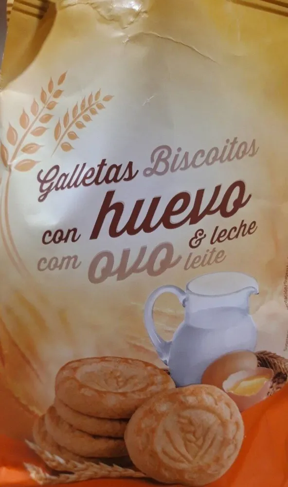 Galletas con huevo y leche (sin aceite de palma)