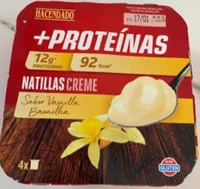 Natillas Proteínas  Sabor Vainilla
