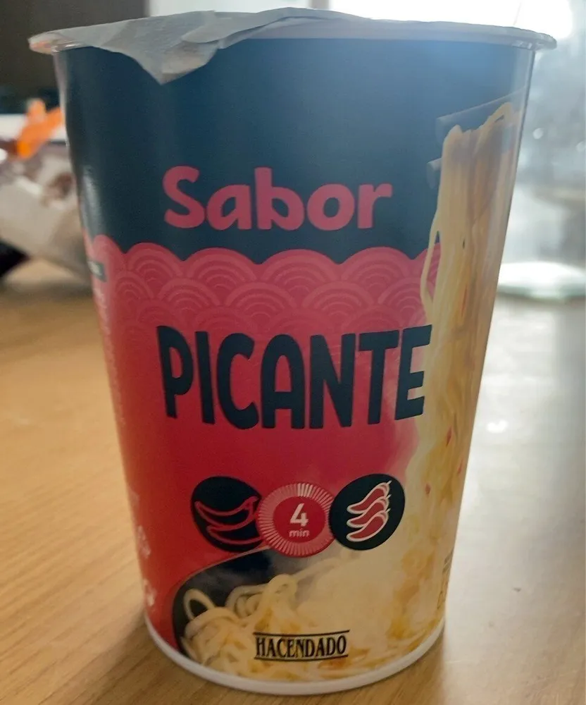 Fideos instantáneos sabor picante