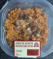 Arroz de secreto ibérico con setas