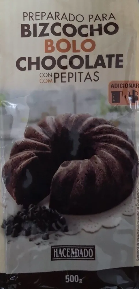 Preparado para bizcocho de chocolate