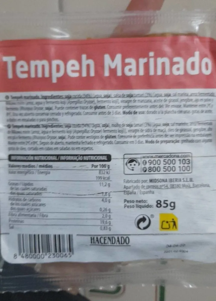 Tempeh Marinado