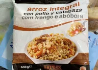 Arroz integral con pollo y calabaza