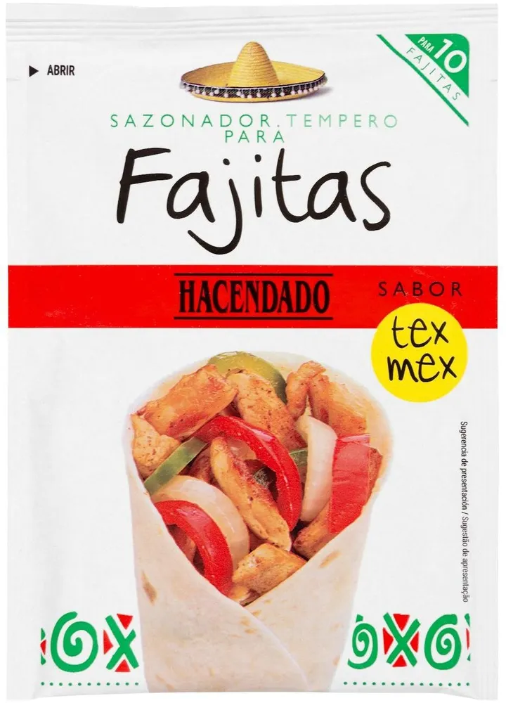 Sazonador para fajitas sabor tex-mex