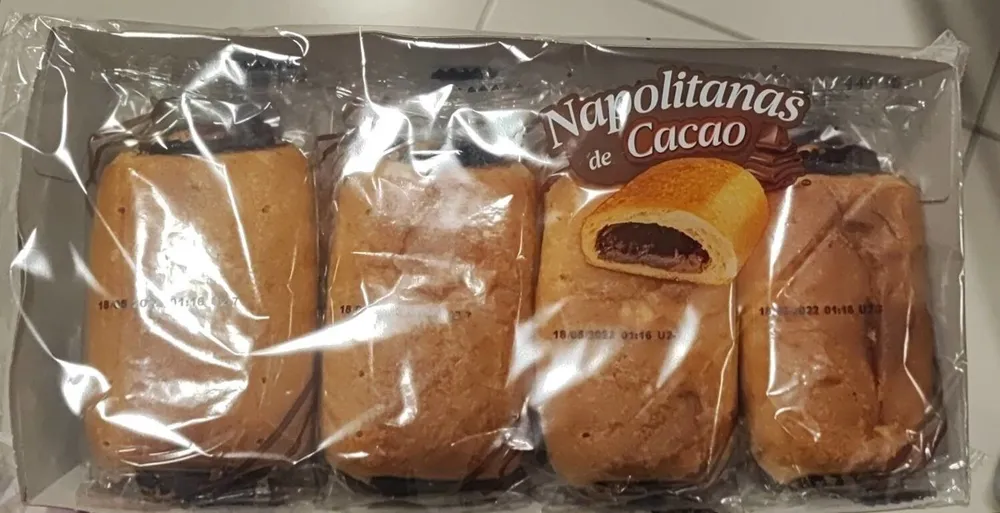 Napolitanas de Cacao
