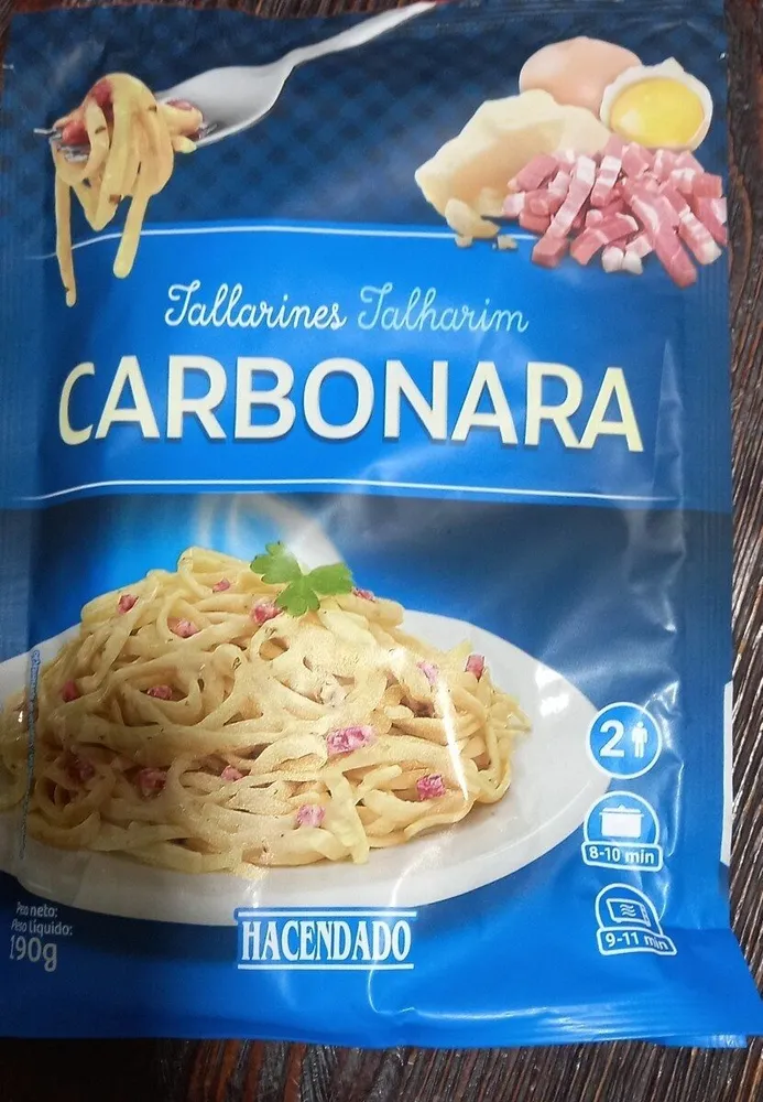 Tallarines carbonara