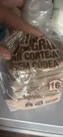 Pan de molde integral sin corteza