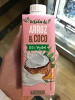 Bebida de arroz y coco