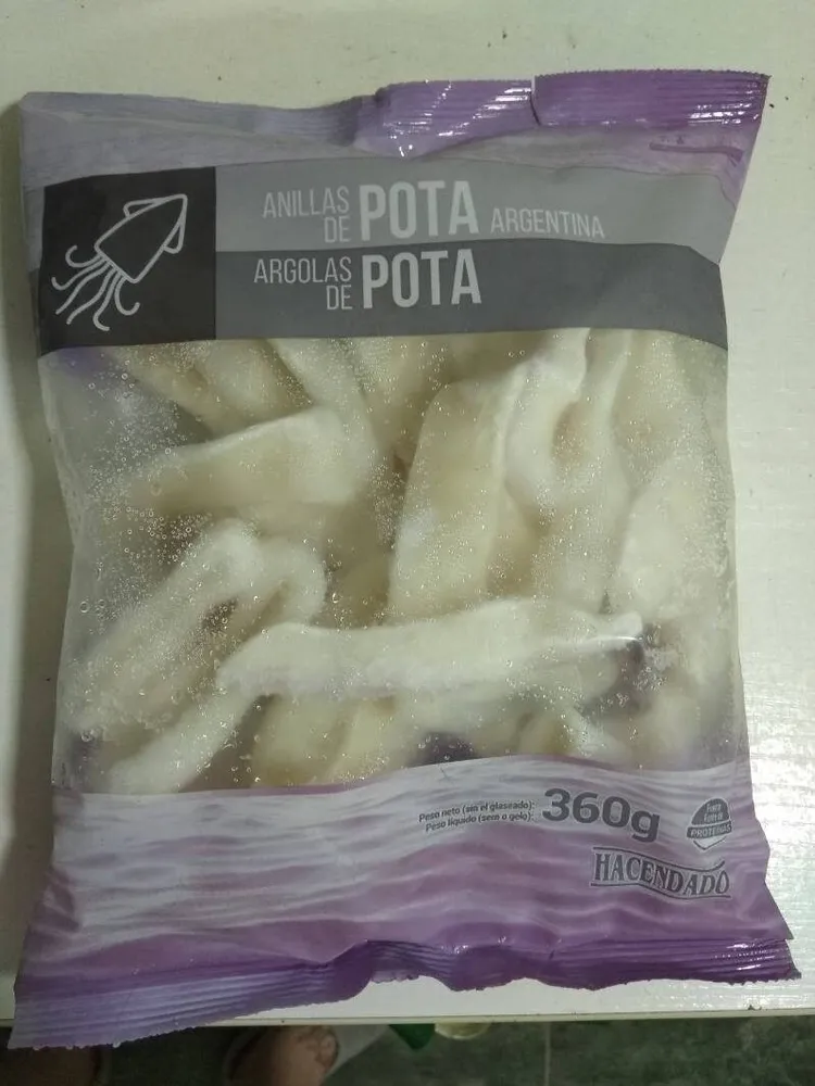 Anillas de pota argentina