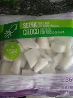 Sepia troceada con agua añadida