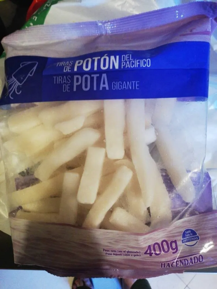 Tiras de potón congeladas