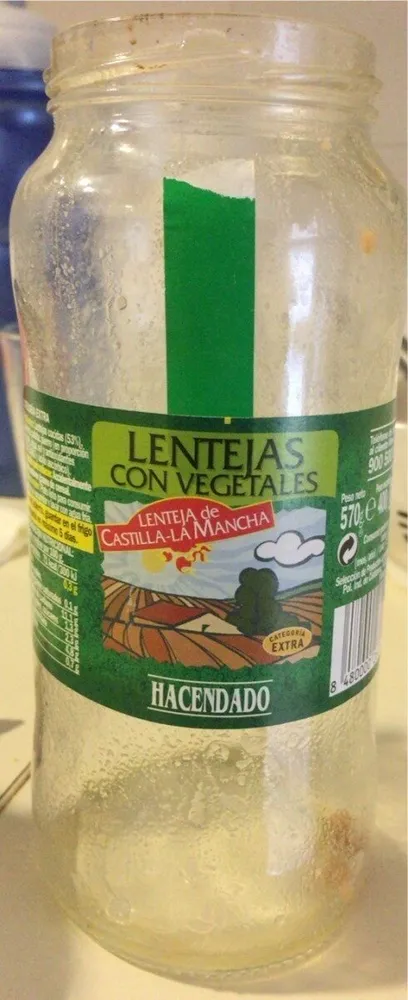 Lentejas con vegetales