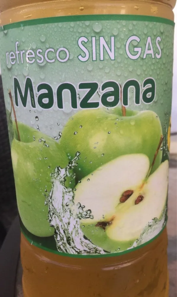 Refresco sin gas manzana