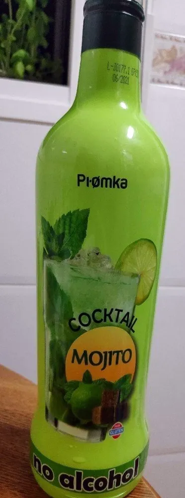 Cocktail de mojito sin alcohol