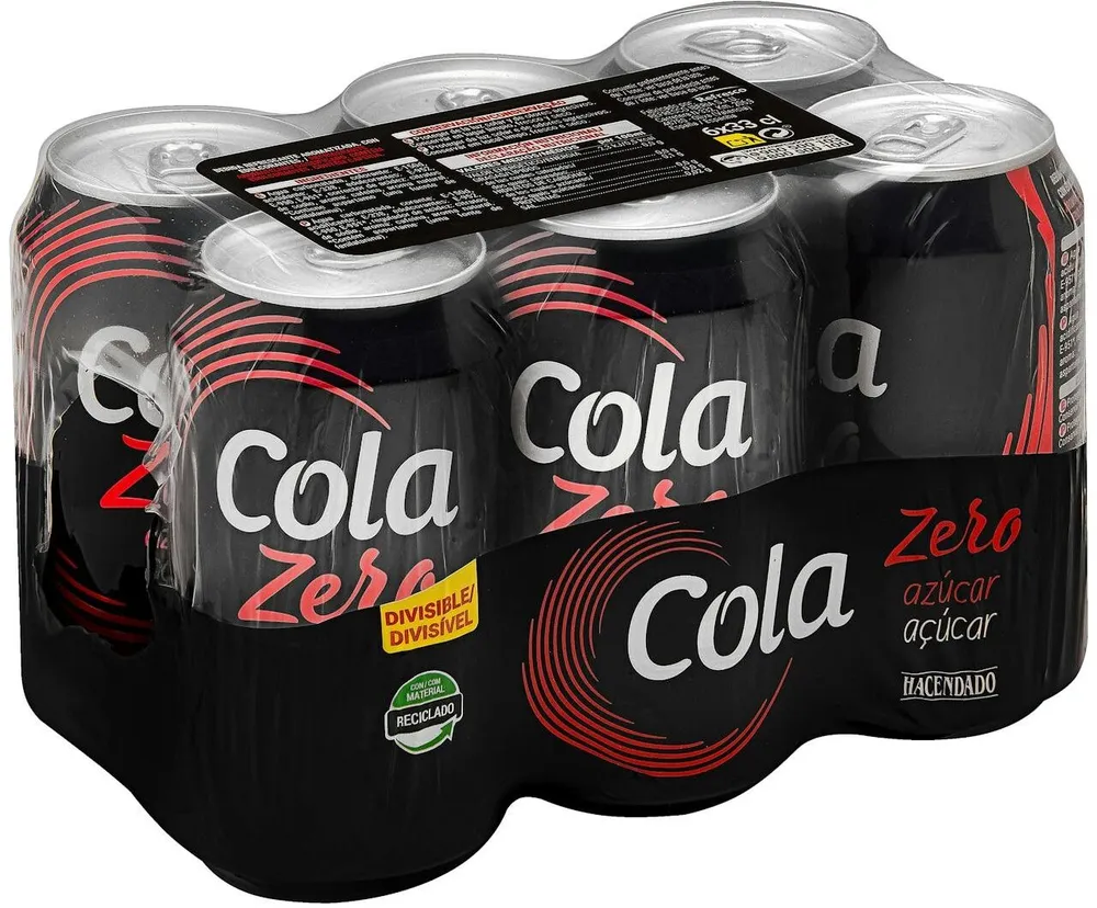 Refresco cola zero azúcar