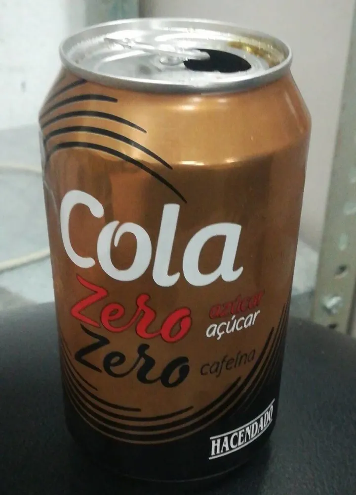 Cola zero azúcar zero cafeína