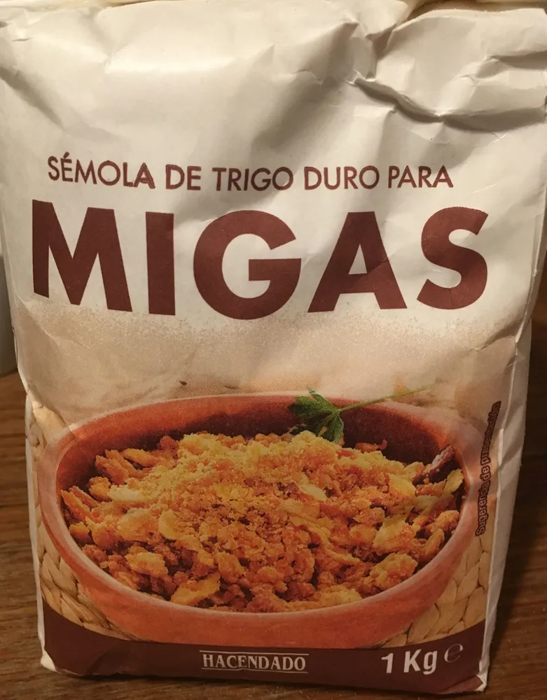 Sémola de trigo duro para migas
