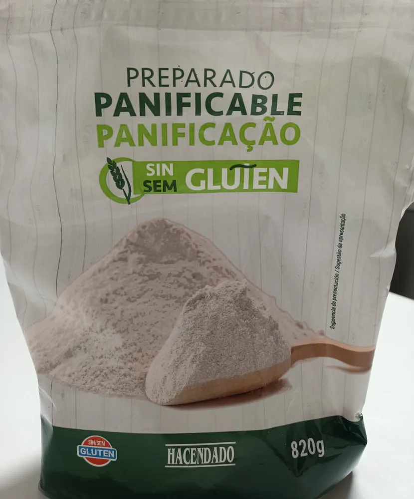 Preparado panificable sin gluten