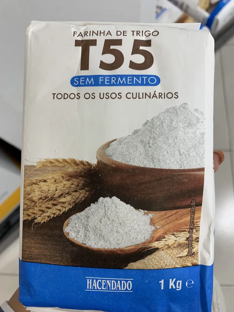 Farinha de trigo T55 sem fermento