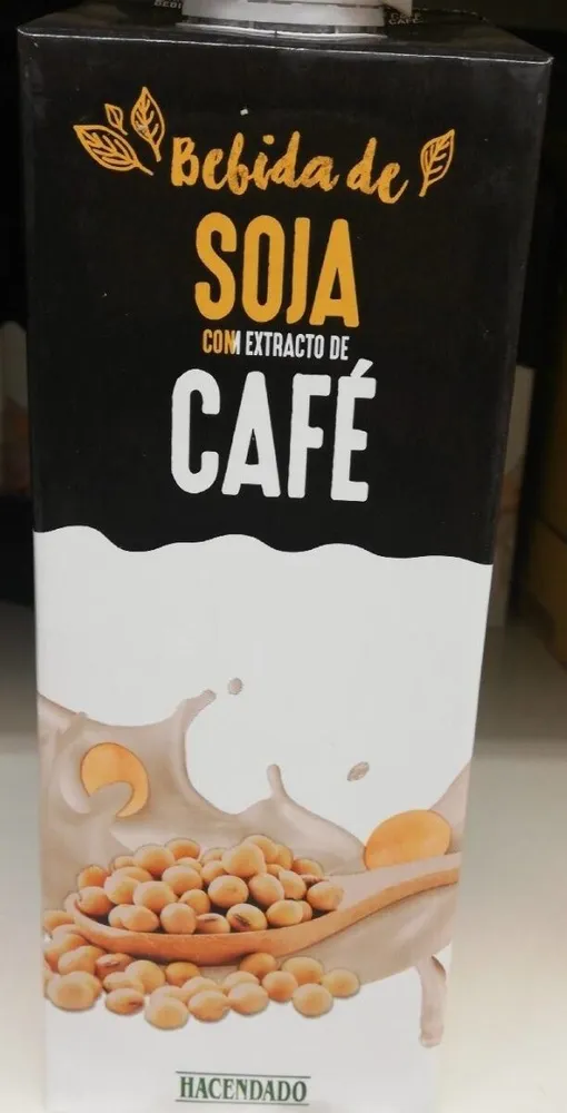Bebida de soja con extracto de café