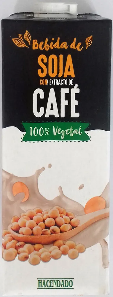 Bebida de soja con extracto de café