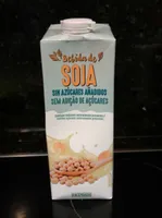 Bebida de soja sin azúcares añadidos