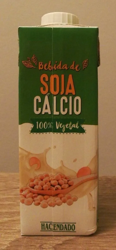 Bebida de soja calcio