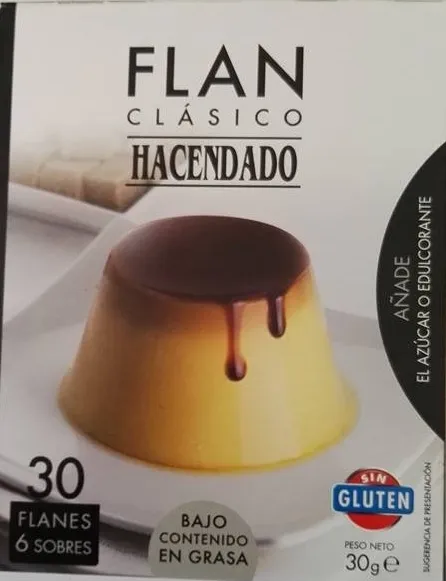 Flan Clásico - Hacendado - 30 g