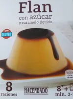 Flan con azúcar