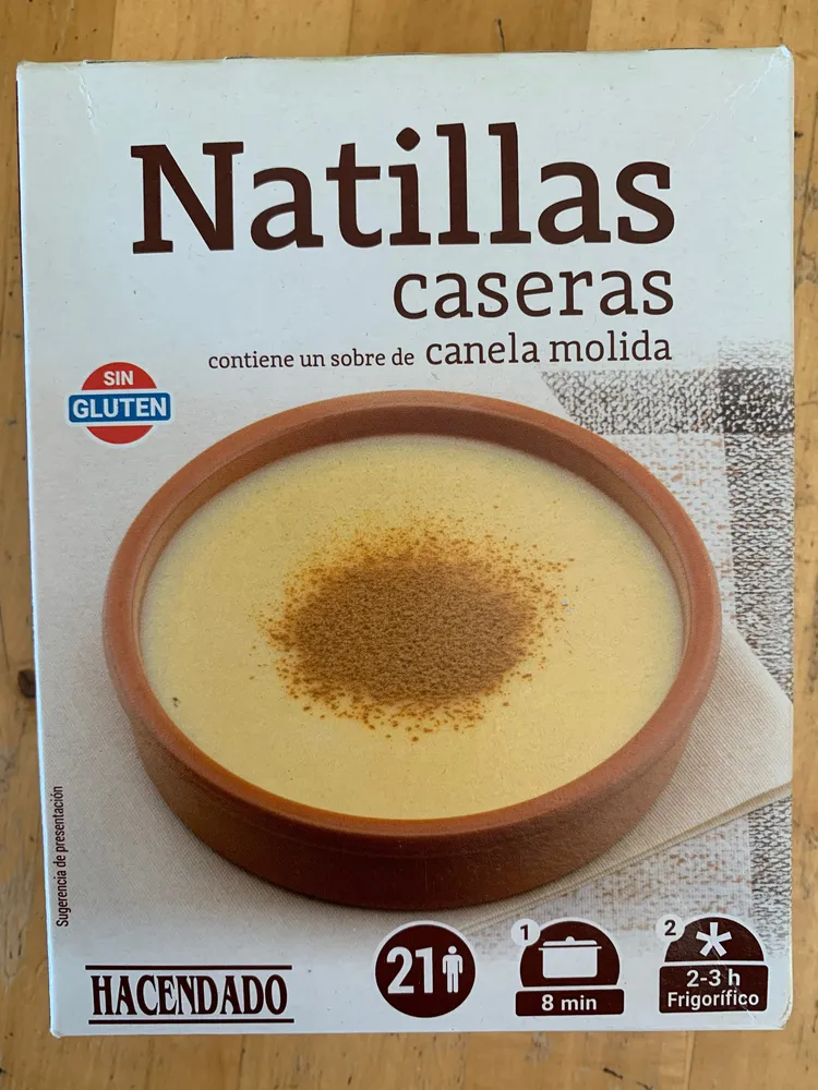 Natillas caseras con canela molida