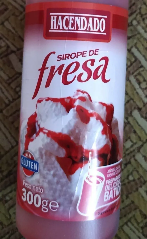 Sirope de fresa