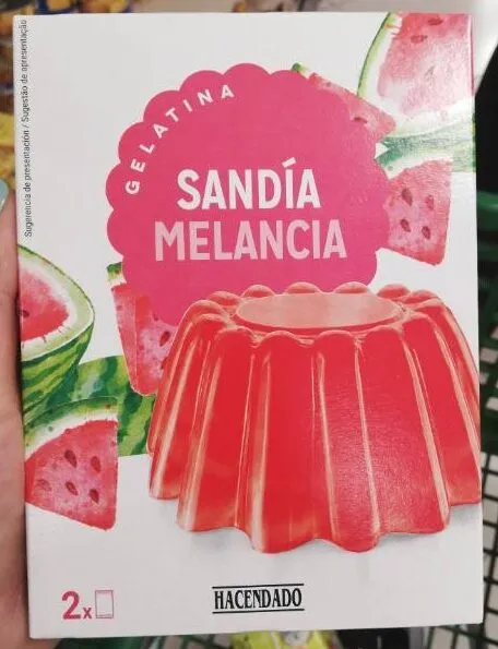Gelatina sandia