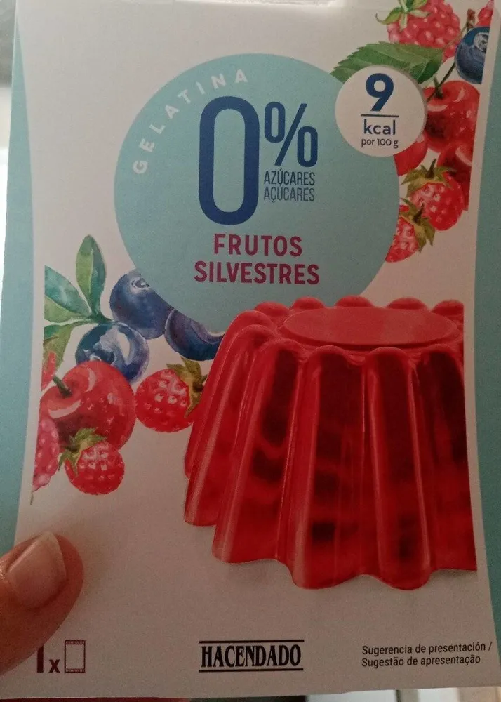 Gelatina 0% frutos silvestres