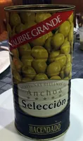 Aceitunas rellenas de anchoa Selección, calibre grande