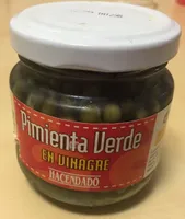 Pimienta verde en vinagre
