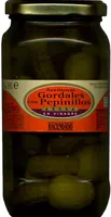 Aceitunas gordales con pepinillos en vinagre