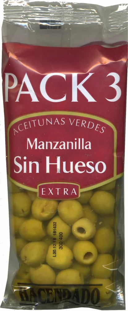 Aceitunas verdes deshuesadas