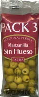 Aceitunas verdes deshuesadas