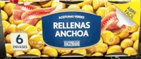Aceitunas verdes rellenas de anchoa