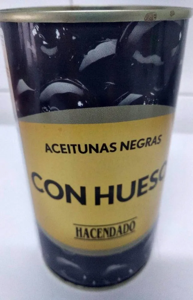 Aceitunas negras con hueso