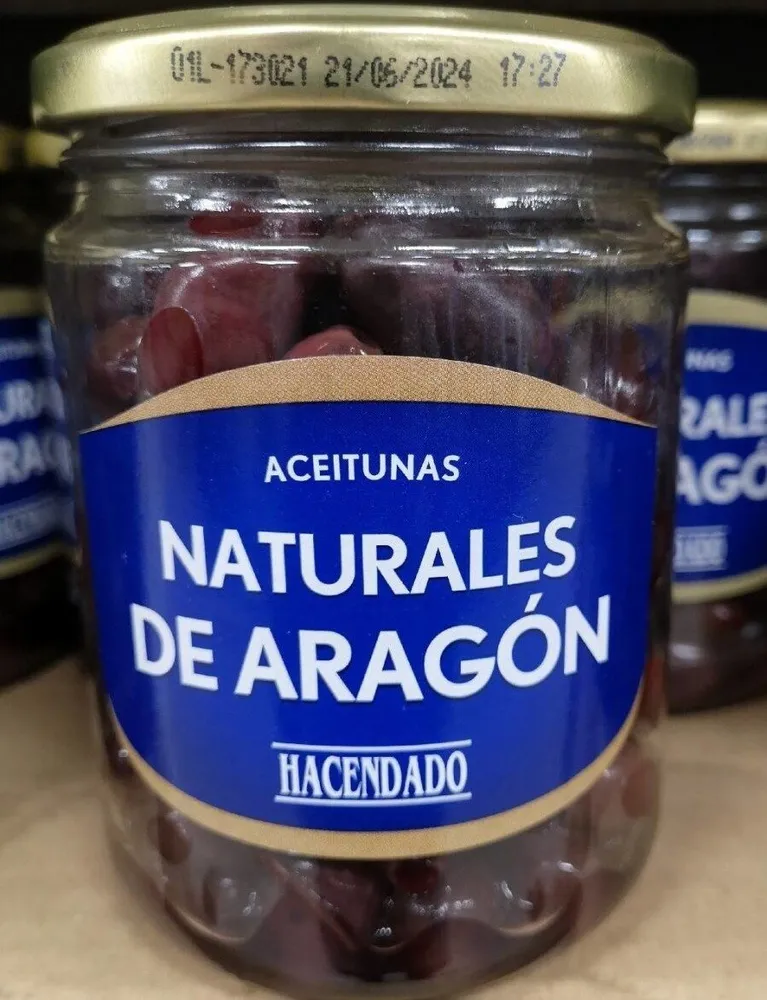 Aceitunas naturales de Aragón