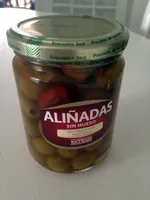 Aceitunas sin hueso aliñadas