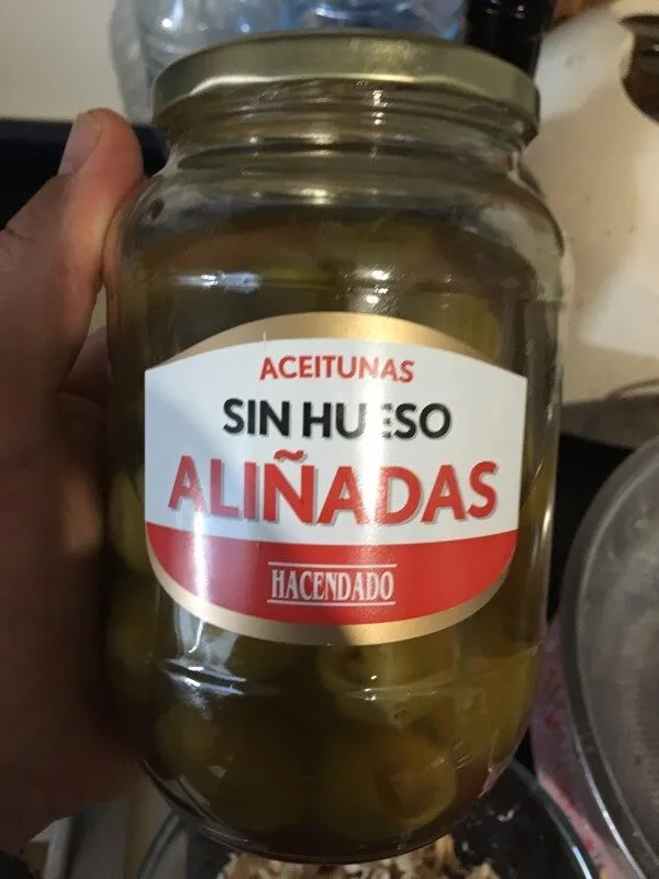 Aceitunas sin hueso aliñadas