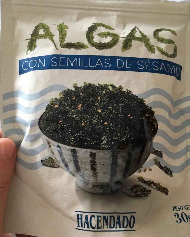 Algas con semillas de sésamo