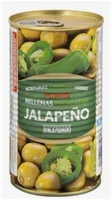 Aceitunas verdes rellenas de jalapeño