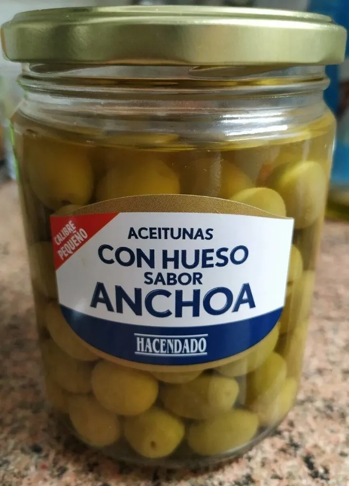 Aceitunas con sabor a anchoa