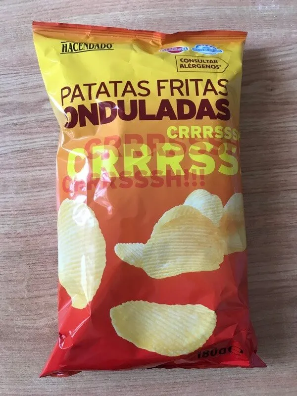 Patatas fritas onduladas