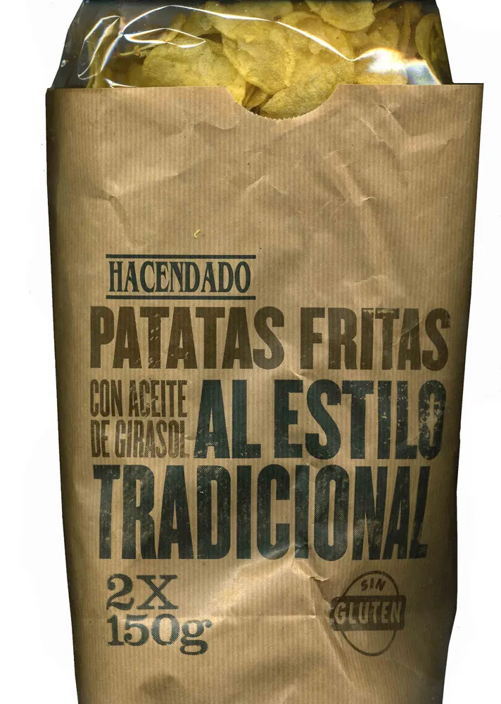Patatas fritas con aceite de girasol al estilo tradicional