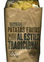 Patatas fritas con aceite de girasol al estilo tradicional