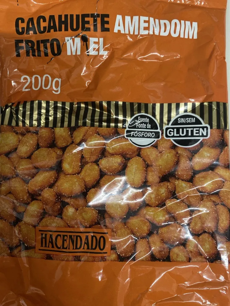 Cacahuete frito con miel